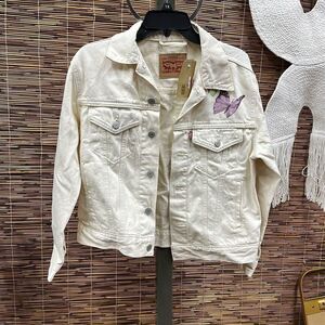 Giacca Trucker Ex Boyfriend Bianco / Light White Stonewash